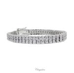 Bridal Jewellery, Chrysalini Wedding Bracelets with Crystals - MB0045 image