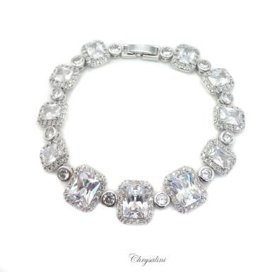 Bridal Jewellery, Chrysalini Wedding Bracelets with Crystals - MB0056 MB0056 Image 1