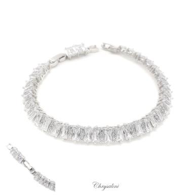 Bridal Jewellery, Chrysalini Wedding Bracelets with Crystals - MB0071 MB0071 Image 1