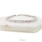 Bridal Jewellery, Chrysalini Wedding Bracelets with Crystals - MB0073 image