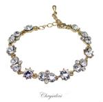 Bridal Jewellery, Chrysalini Wedding Bracelets with Crystals - OB1943G image