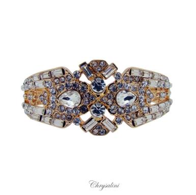 Bridal Jewellery, Chrysalini Wedding Bracelets - Gold - CB9003 CB9003 | PEARLS Image 1