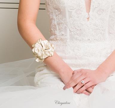 Bridal Jewellery, Chrysalini Wedding Bracelets - Gold - DB1005 DB1005 -PK2-LIMITED STOCK Image 1