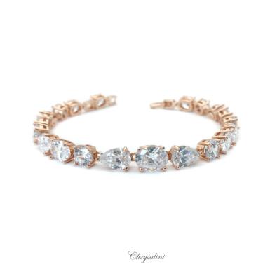 Bridal Jewellery, Chrysalini Wedding Bracelets - Gold - MB0053RG MB0053RG Image 1