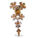 Bridal Jewellery, Chrysalini Wedding Brooch, Crystal Pin - CB920 image