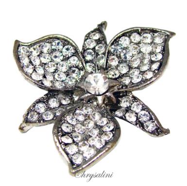 Bridal Jewellery, Chrysalini Wedding Brooch, Crystal Pin - CBR1279 CBR1279  Image 1