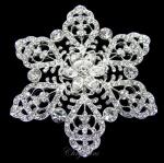 Bridal Jewellery, Chrysalini Wedding Brooch, Crystal Pin - K164W image