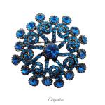 Bridal Jewellery, Chrysalini Wedding Brooch, Crystal Pin - MBR0525 image