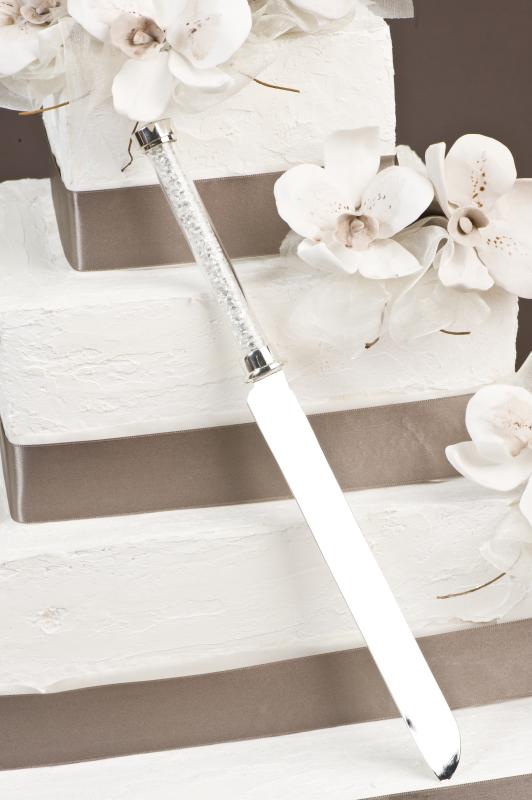 Wedding Crystal Stem Cake Knife Wedding Wish