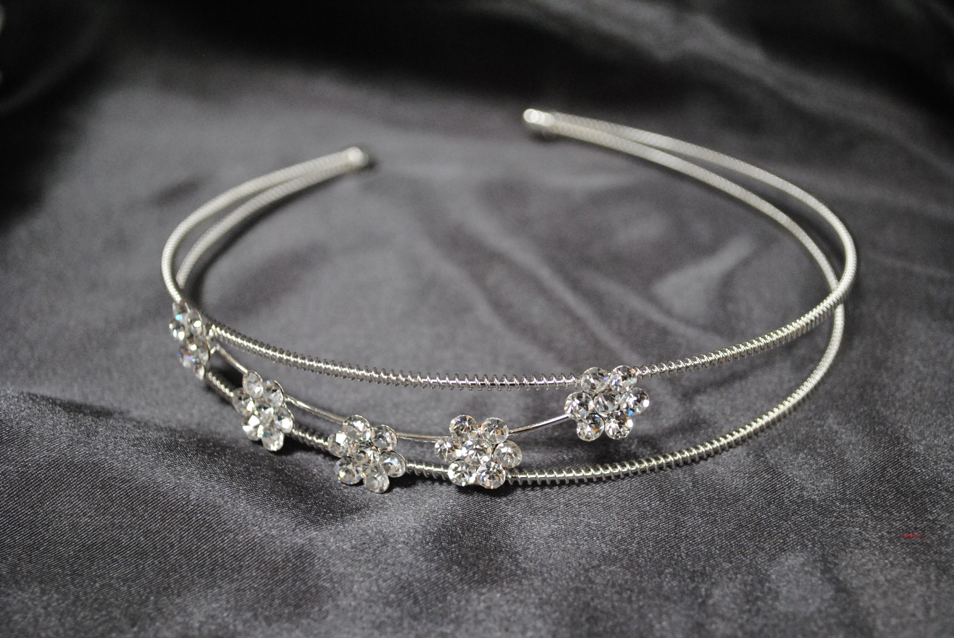 Wedding Daisy Flowergirl Double Headband Wedding Wish