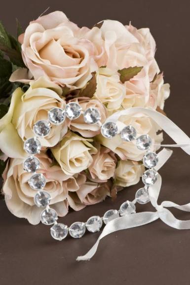 Wedding  Large Heart Charm with Bling Image 1