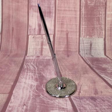 Wedding  Silver Crystal Registry Pen Set Image 1