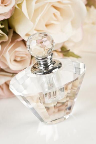 Wedding  Crystal Perfume Bottle (bodice shape) Image 1