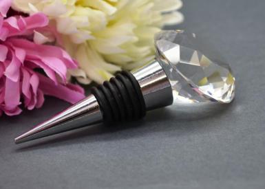 Wedding  Diamond Top Bottle Stopper Image 1