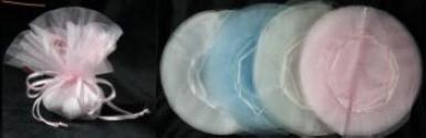 Wedding  Organza Double Layer Circles with Pull String x 10 Image 1