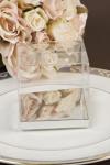 Clear PVC Box with Silver Base 8cm x 8cm image