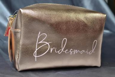 Wedding  Bridesmaid Cosmetic Bag Image 1