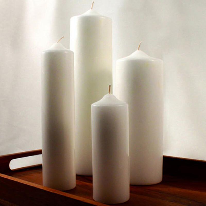 Wedding Round Pillar Candles Small Wedding Wish