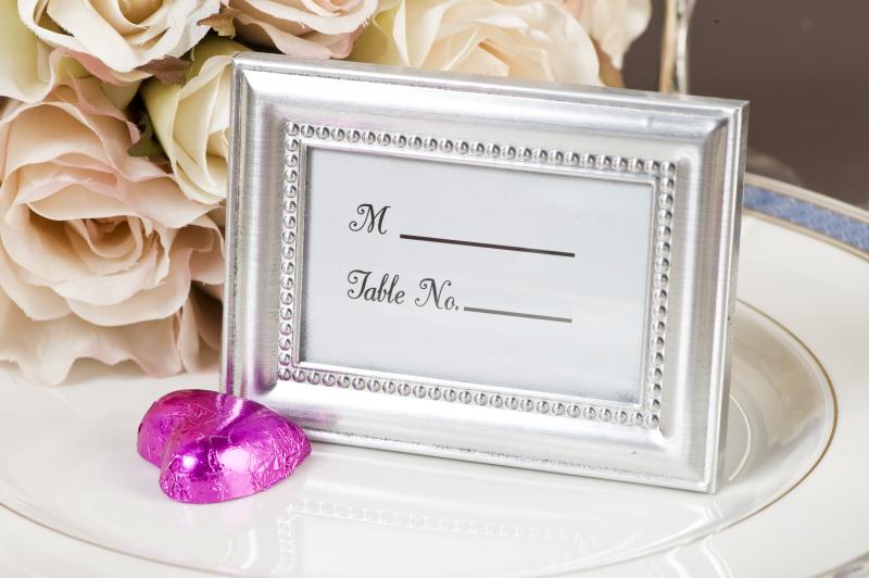 Wedding Beaded Photo Frame and Placecard Holder Wedding Wish