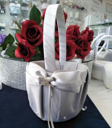Wedding  Platinum By Design Flower Girl Basket Image 1