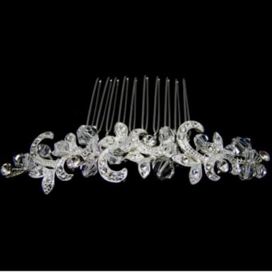 Chrysalini Swarovski Crystal Side or Veil Comb R6-8212 Image 1