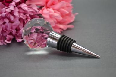 Wedding  Crystal Ball Bottle Stopper with Box Image 1