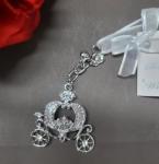 Silver Carriage Modern Wedding Charm image