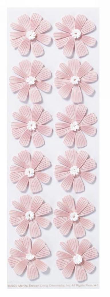 Martha Stewart Crafts Pink Dimensional Cosmos Stickers 921203 Image 1