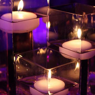 Wedding  Colored Floating Candles - 6 pack Image 1