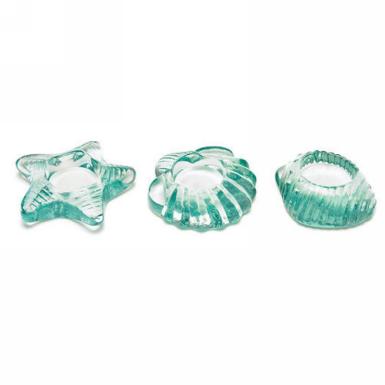 Wedding  Sea Animal Glass Candle Holders x 3 sets Image 1
