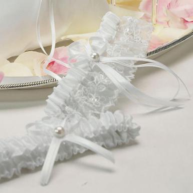Wedding  Sweet Art Two Piece Bridal Garter Set Image 1