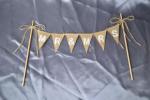 Mr & Mrs Rustic Banner Cake Topper image