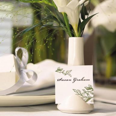 Wedding  Mini Vase & Place Card Holders x 6 Image 1