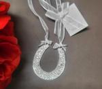 Wedding Bridal Horseshoe Charm with bling image