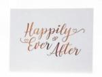 Happily Ever After Wedding Guest Book - Rose Gold image