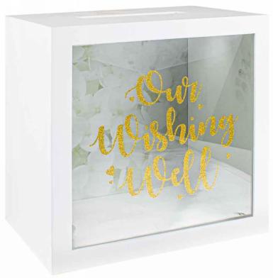 Wedding  Our Wishing Well Gold Glitter Wishing Well Image 1