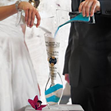 Wedding  Unity Sand Ceremony Nesting 3 Piece Vase Set Image 1