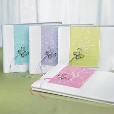 Wedding  Butterfly Dreams Traditional Guest Book Blue Image 1