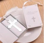 Cross Bookmark in Book - Christening Bomboniere image