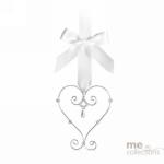 Deluxe Silver Heart Charm with Diamantes image