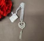 Bridal Charm - Heart with crystal and tassles image