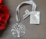 Tree of Life Circle Charm - Silver image