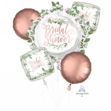 Wedding  Bouquet Loves and Leaves Hens Party Balloons x5 Image 1