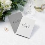 Wedding White and Grey Vow Books - Lillian Rose image