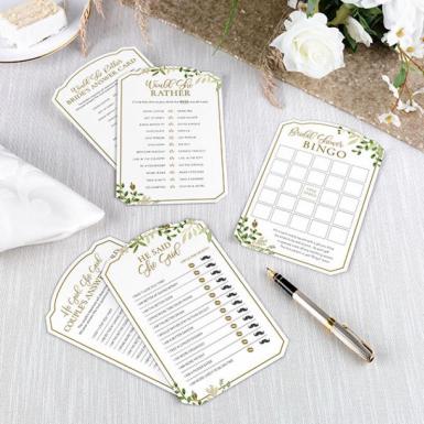 Wedding  Set of 3 Bridal Shower Games - Lillian Rose Image 1