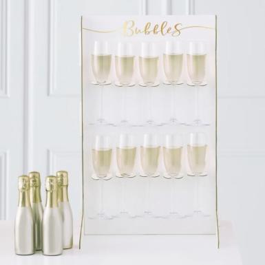 Wedding  Prosecco Wall Gold Foiled With stand Image 1