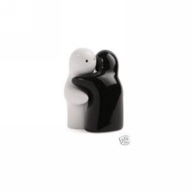 Wedding  Ceramic Hugging Salt and Pepper Shakers Image 1