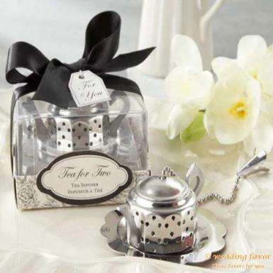 Wedding  "Tea for Two" Teapot Tea Infuser Image 1