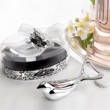 Wedding  The "Love Dove" Bottle Opener In Elegant Oval Showcase Giftbox Image 1