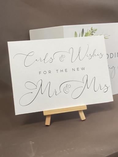 Wedding  Cards and Wishes - Card Sign Assorted Styles Image 1